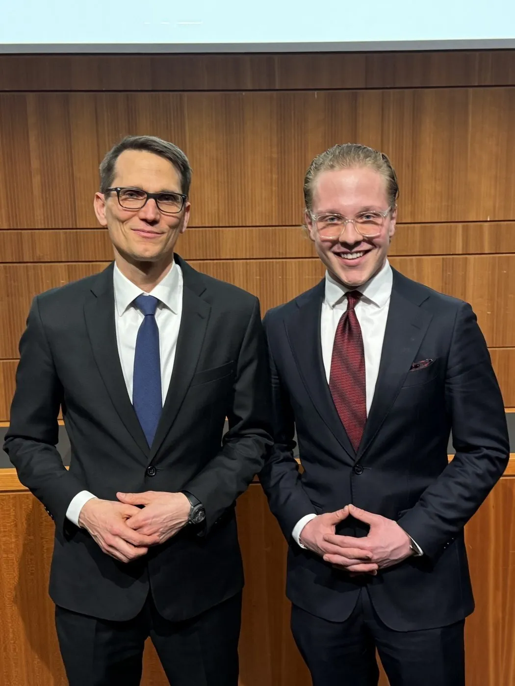 Florian Mittelholzer mit Dr. Martin Schlegel